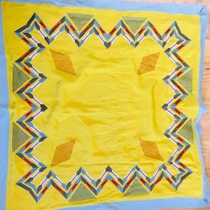 100% Silk large embroidered scarf